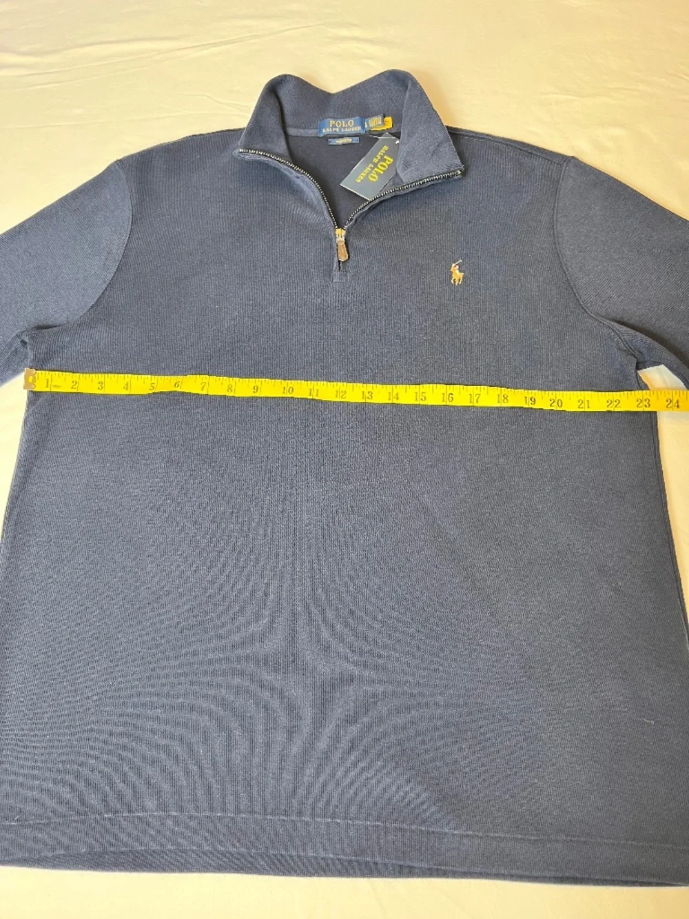 *FIRM PRICE* NWT - Polo Ralph Lauren Estate-Rib Quarter-Zip Pullover
